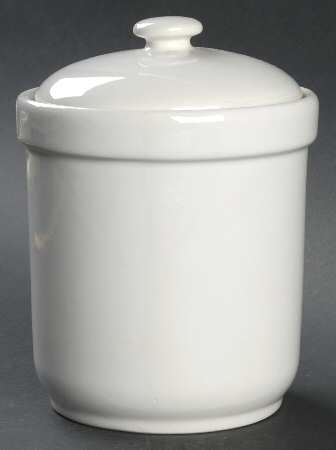 White Small Canister & Lid