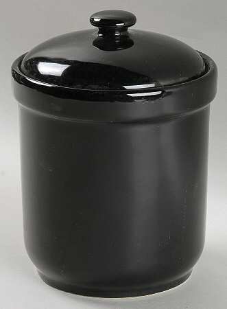 Black Small Canister & Lid