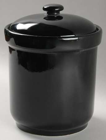 Black Large Canister & Lid