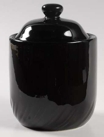 Black Medium Canister & Lid
