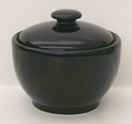 Black Sugar Bowl & Lid