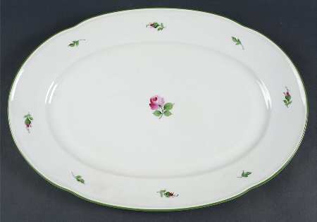 Vienna Rose 17" Oval Serving Platter