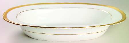 Elizabeth (Scalloped, Verge Line) 10" Oval Vegetable Bowl