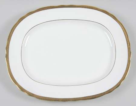 Elizabeth (Scalloped, Verge Line) 13" Oval Serving Platter