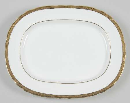 Elizabeth (Scalloped, Verge Line) 11" Oval Serving Platter