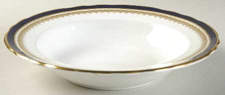 Embassy Cobalt Blue (Scalloped) Rim Soup Bowl