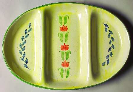 Amsterdam 3-Part Oval Divided Server