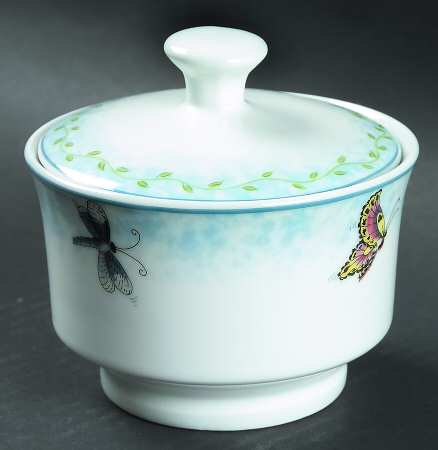 Floral Garden Sugar Bowl & Lid