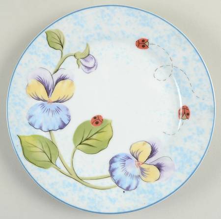 Floral Garden Salad/Dessert Plate