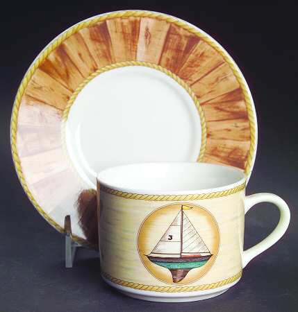 Chesapeake Flat Cup & Saucer Set