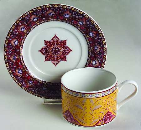 Bombay Flat Cup & Saucer Set