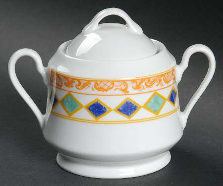 Hollywood Sugar Bowl & Lid by American Atelier