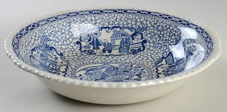 Chinese Bird 10" Round Vegetable Bowl