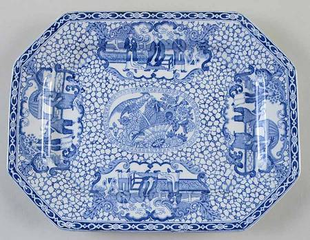 Chinese Bird 11" Oval Serving Platter