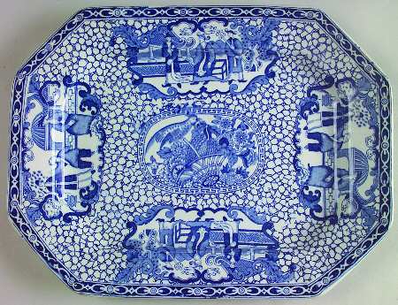 Chinese Bird 12" Oval Serving Platter