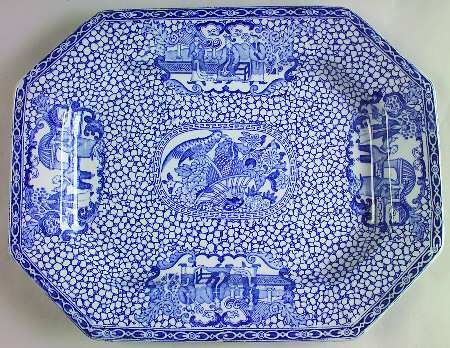 Chinese Bird 14" Oval Serving Platter