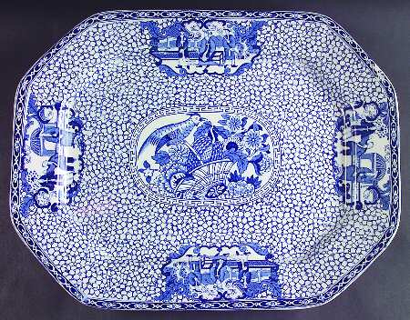 Chinese Bird 16" Oval Serving Platter