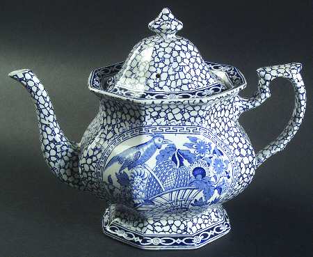Chinese Bird Teapot & Lid