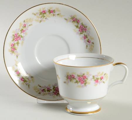 Cambridge Footed Cup & Saucer Set