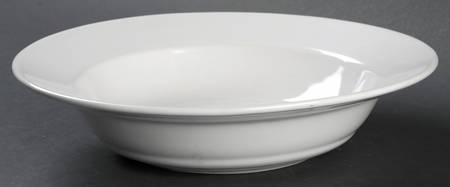 White Large Rim Soup Bowl