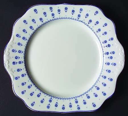 Daisy Square Handled Cake Plate