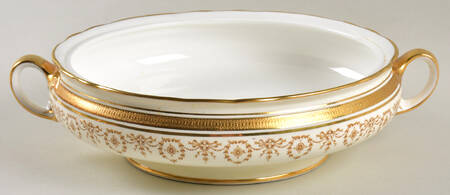 Gold Dowery Round Vegetable No Lid