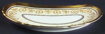 Gold Dowery Crescent Salad Plate