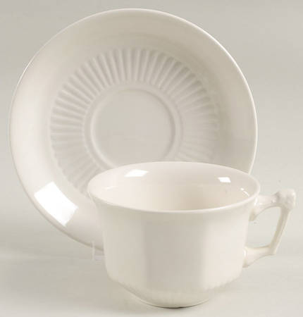Empress Flat Cup & Saucer Set