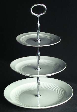 Empress 13 7/8"-14 1/4" 3-Tiered Serving Tray(DP,SP,BB) HC