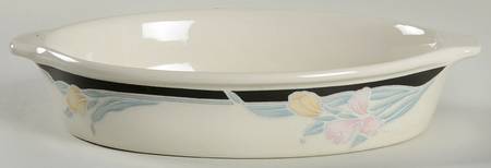 Black Orchid 8" Oval Baker