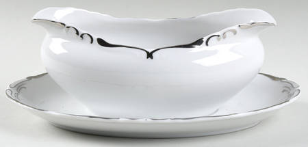 Sussex Gravy Boat with Attached Underplate