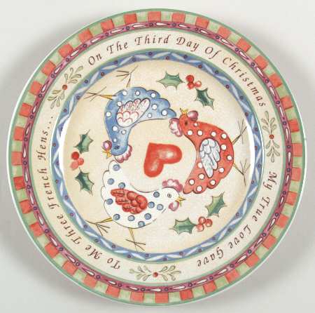Twelve Days of Christmas Salad Plate
