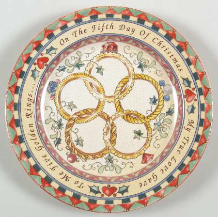 Twelve Days of Christmas Salad Plate