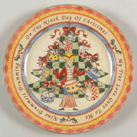 Twelve Days of Christmas Salad Plate