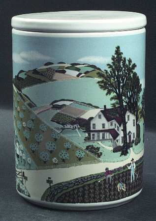 Country Village Canisters 6" Storage Jar & Lid