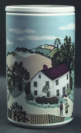 Country Village Canisters 8" Storage Jar & Lid