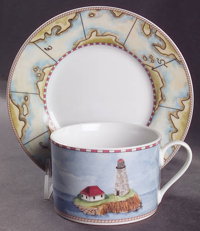 Signals Flat Cup & Saucer Set