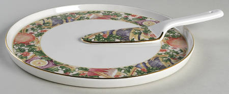 Ornaments Cake Plate and Server (Boxed Set)