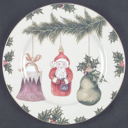 Ornaments Salad/Dessert Plate