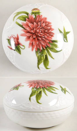 Chelsea Flowers Round Clyde Box & Lid