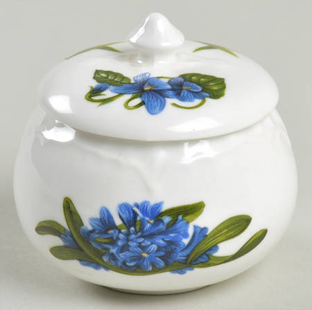 Chelsea Flowers Round Cascade Trinket Box & Lid