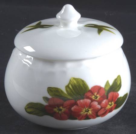 Chelsea Flowers Round Cascade Trinket Box & Lid