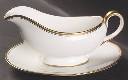 Corona Gold Gravy Boat & Underplate