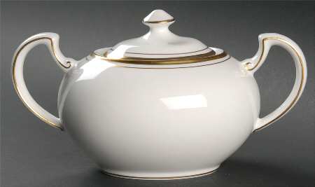 Corona Gold Sugar Bowl & Lid