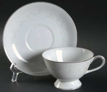 Rochelle Footed Cup & Saucer Set