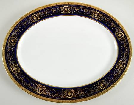 Marlborough Cobalt 15" Oval Serving Platter