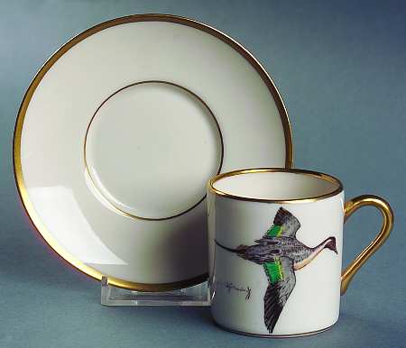 ABM4 Flat Demitasse Cup & Saucer Set