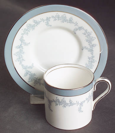 Kenmore (Smooth) Flat Demitasse Cup & Saucer Set