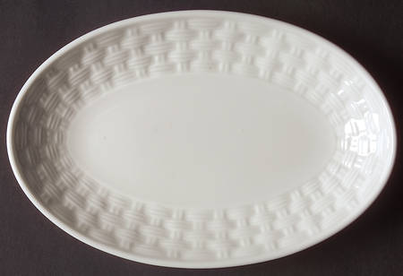 Belleek Basketweave Pickle Dish