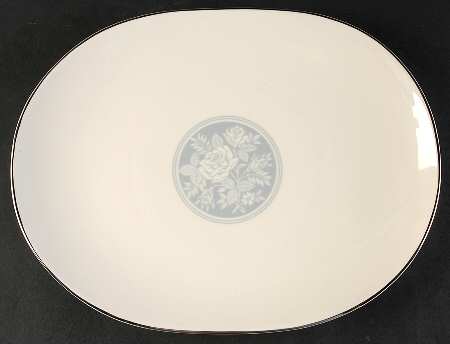 Rose Medallion 13" Oval Serving Platter by American Manor